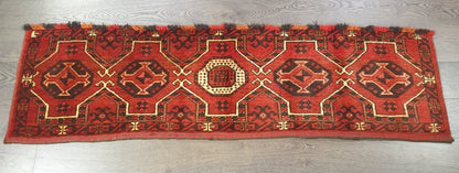 Amazing handmade antique Turkmen Ersari Torba - Hakiemie Rug Gallery