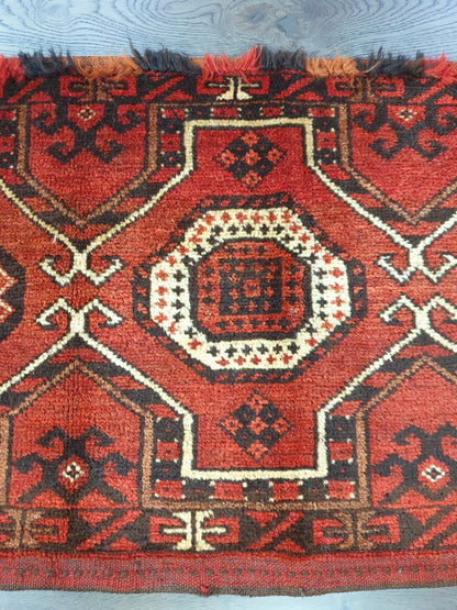 Amazing handmade antique Turkmen Ersari Torba - Hakiemie Rug Gallery