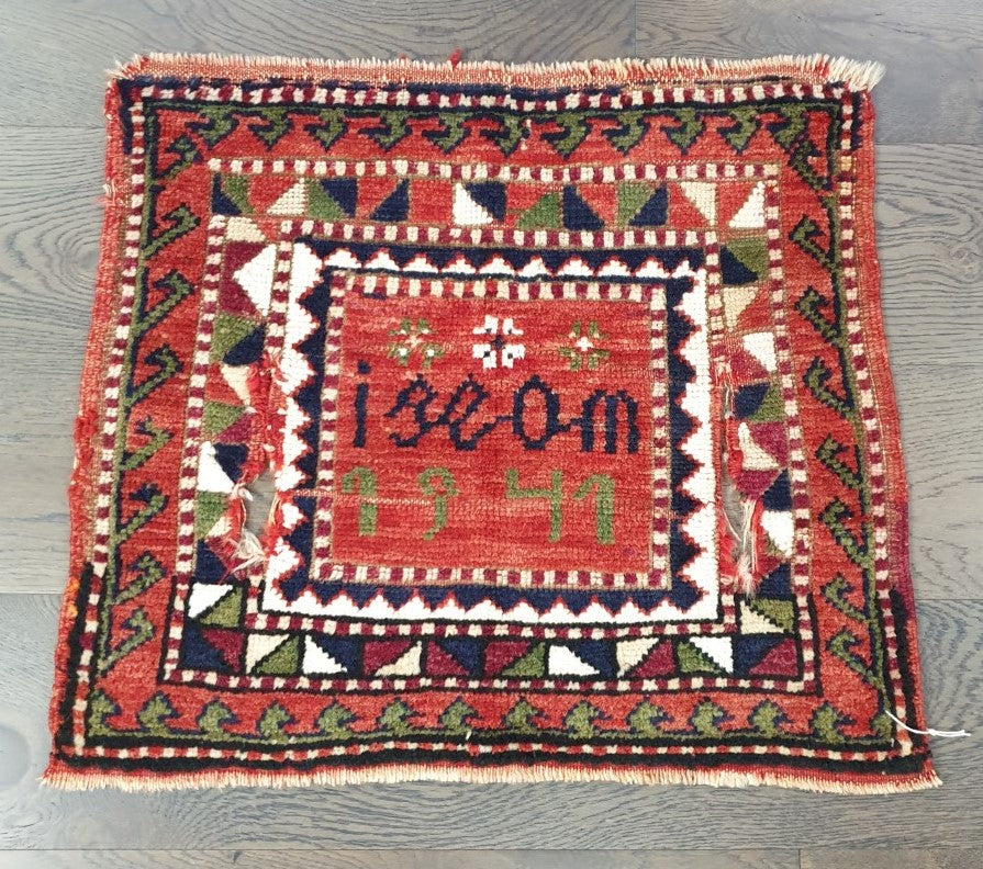 Amazing antique Caucasian Horse sedile cover - Hakiemie Rug Gallery