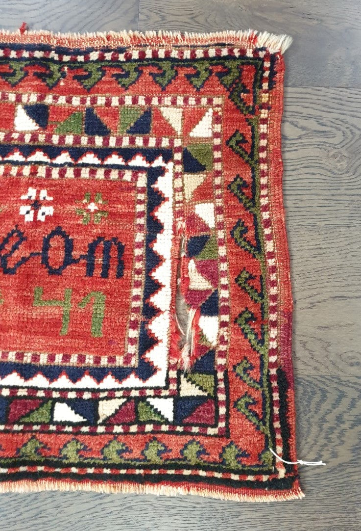 Amazing antique Caucasian Horse sedile cover - Hakiemie Rug Gallery