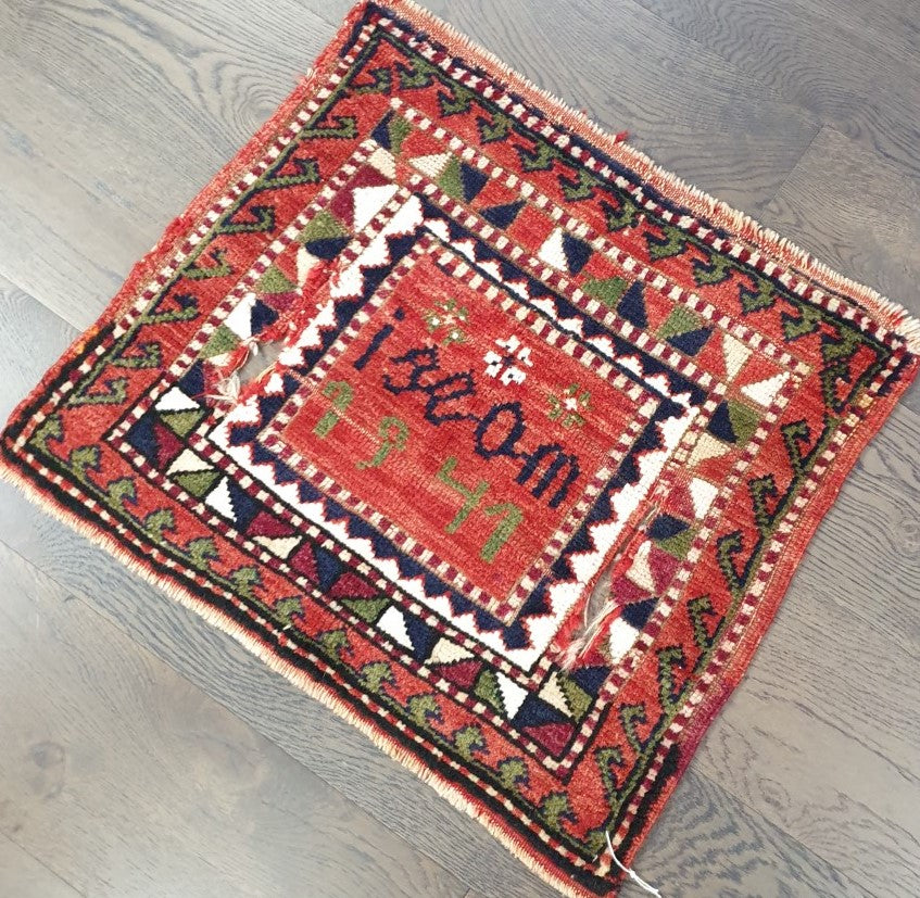 Amazing antique Caucasian Horse sedile cover - Hakiemie Rug Gallery