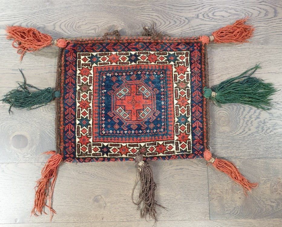 Beautiful old antique decorative Balauch bag - Hakiemie Rug Gallery