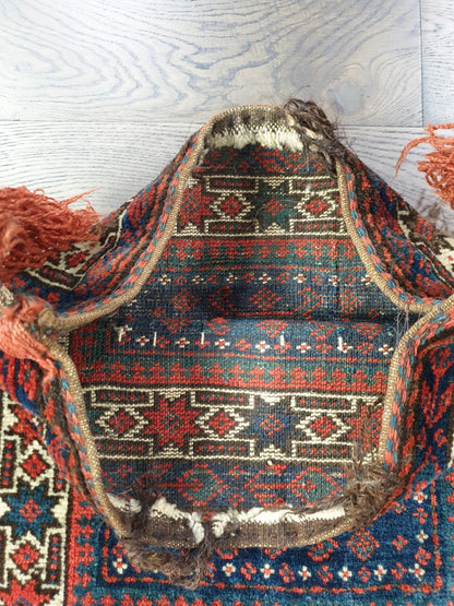Beautiful old antique decorative Balauch bag - Hakiemie Rug Gallery