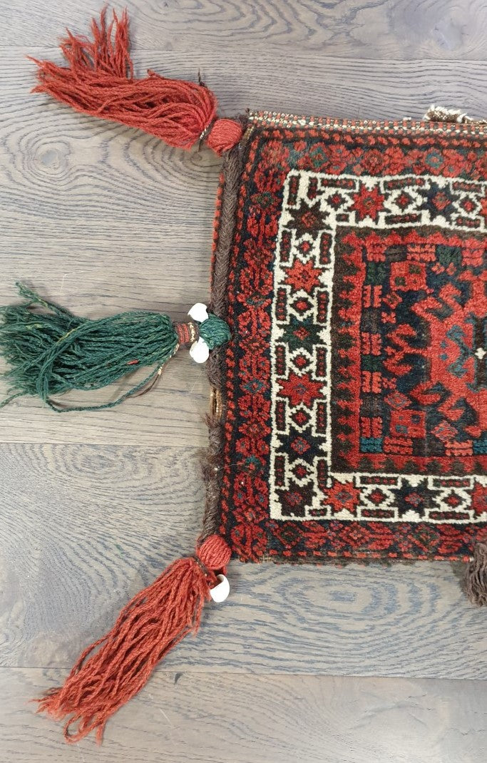 Amazing old antique decorative Balauch bag - Hakiemie Rug Gallery