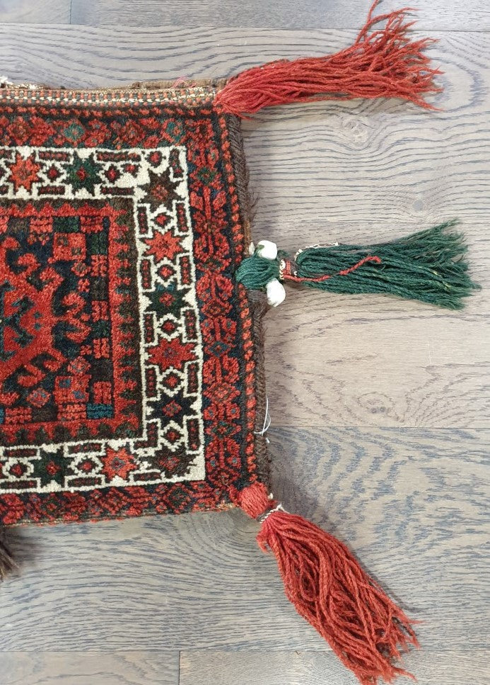 Amazing old antique decorative Balauch bag - Hakiemie Rug Gallery