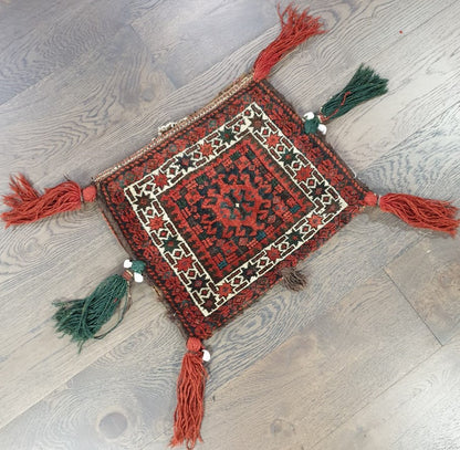 Amazing old antique decorative Balauch bag - Hakiemie Rug Gallery