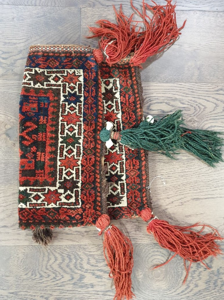Amazing old antique decorative Balauch bag - Hakiemie Rug Gallery