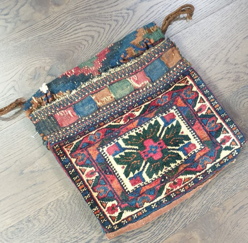 Beautiful Old antique Handmade Aifshar bag - Hakiemie Rug Gallery