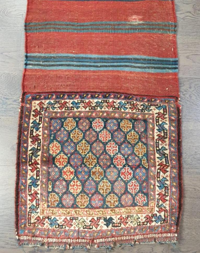 Beautiful old antique decorative Qashqai bag - Hakiemie Rug Gallery