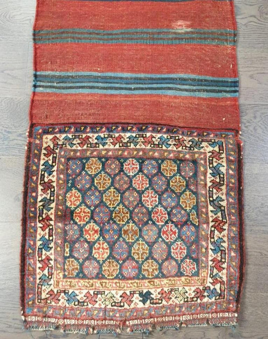 Beautiful old antique decorative Qashqai bag - Hakiemie Rug Gallery