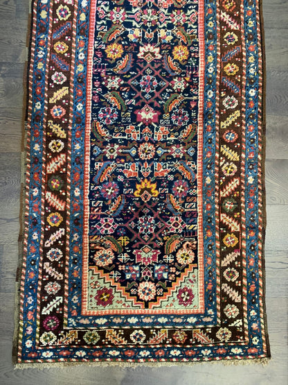 Amazing antique Handmade Caucasian Karabagh Runner - Hakiemie Rug Gallery