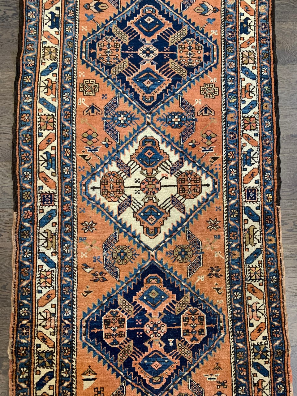 Wonderful antique Handmade Heriz Karaja Runner - Hakiemie Rug Gallery