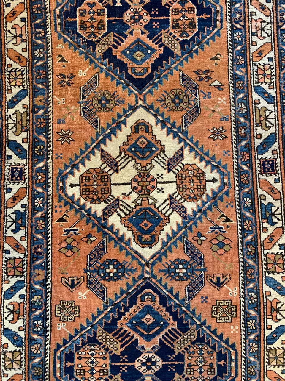 Wonderful antique Handmade Heriz Karaja Runner - Hakiemie Rug Gallery