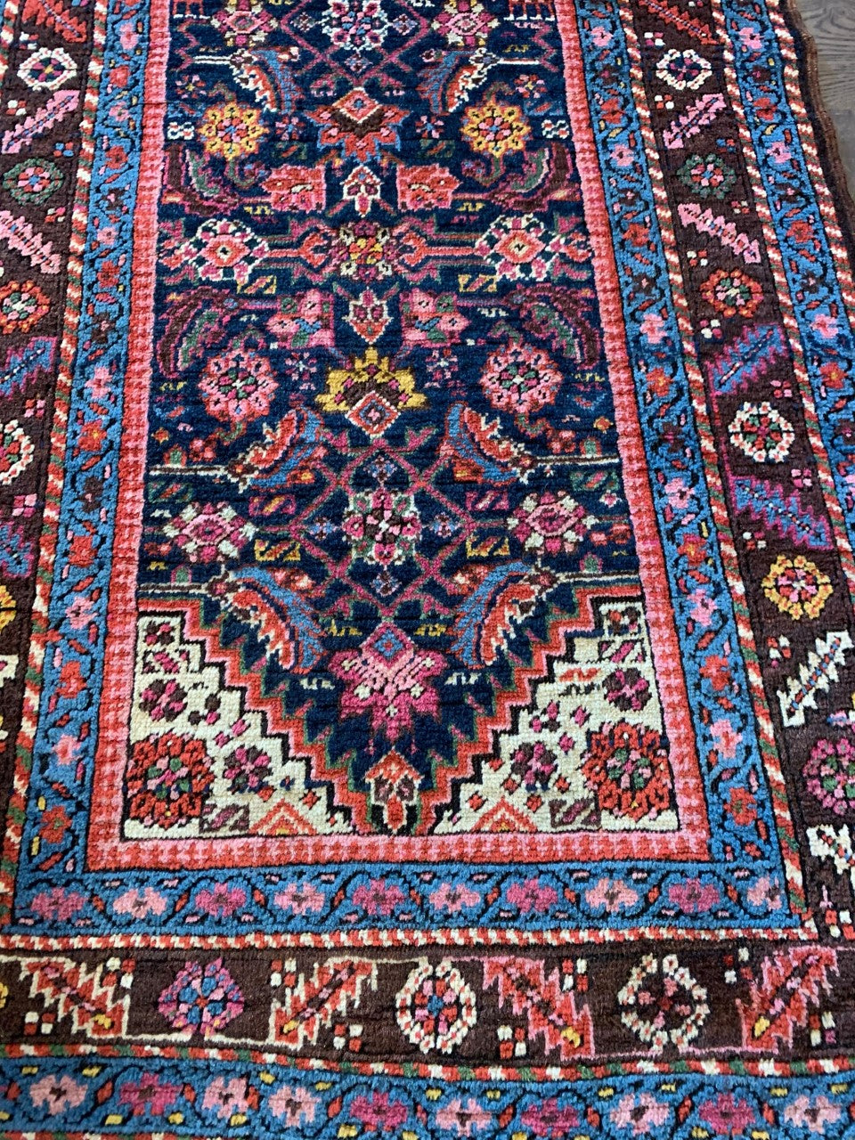 Amazing antique Handmade Caucasian Karabagh Runner - Hakiemie Rug Gallery