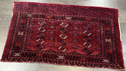 Amazing old antique Turkmen Ersari Chuval - Hakiemie Rug Gallery
