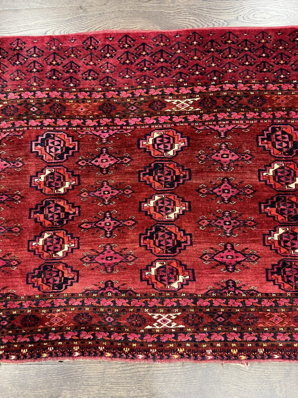Amazing old antique Turkmen Ersari Chuval - Hakiemie Rug Gallery