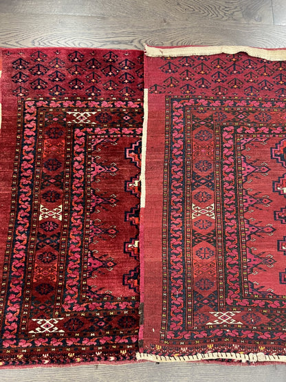 Amazing old antique Turkmen Ersari Chuval - Hakiemie Rug Gallery