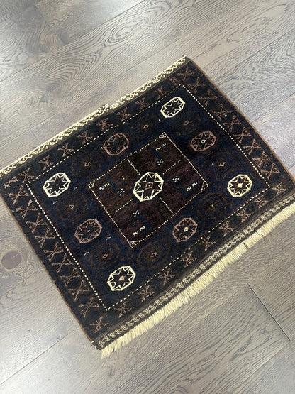 Wonderful old antique Balauch bagface - Hakiemie Rug Gallery