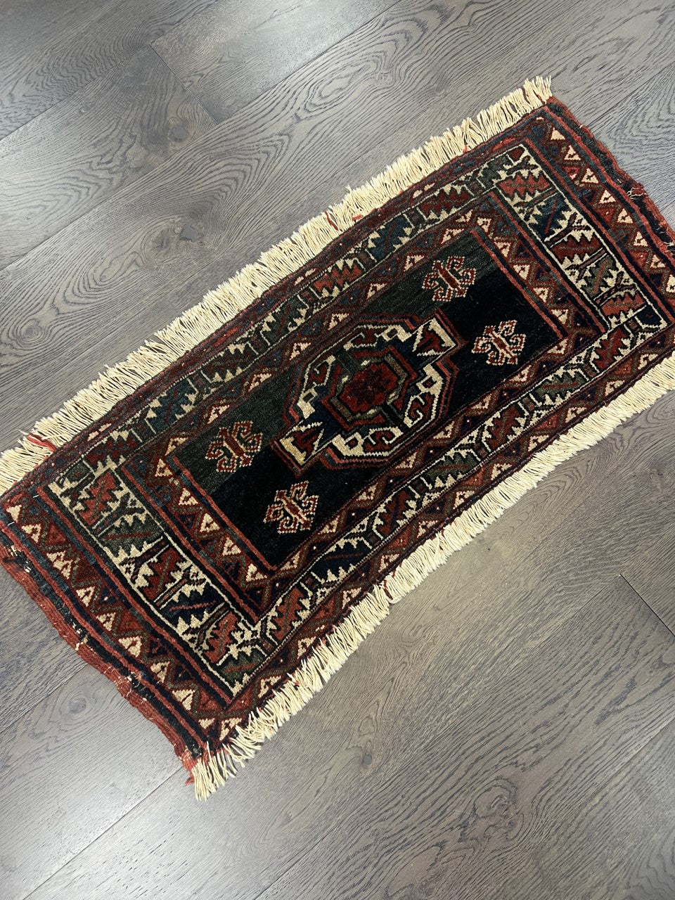 Amazing old antique Veramin Mafrash rug - Hakiemie Rug Gallery
