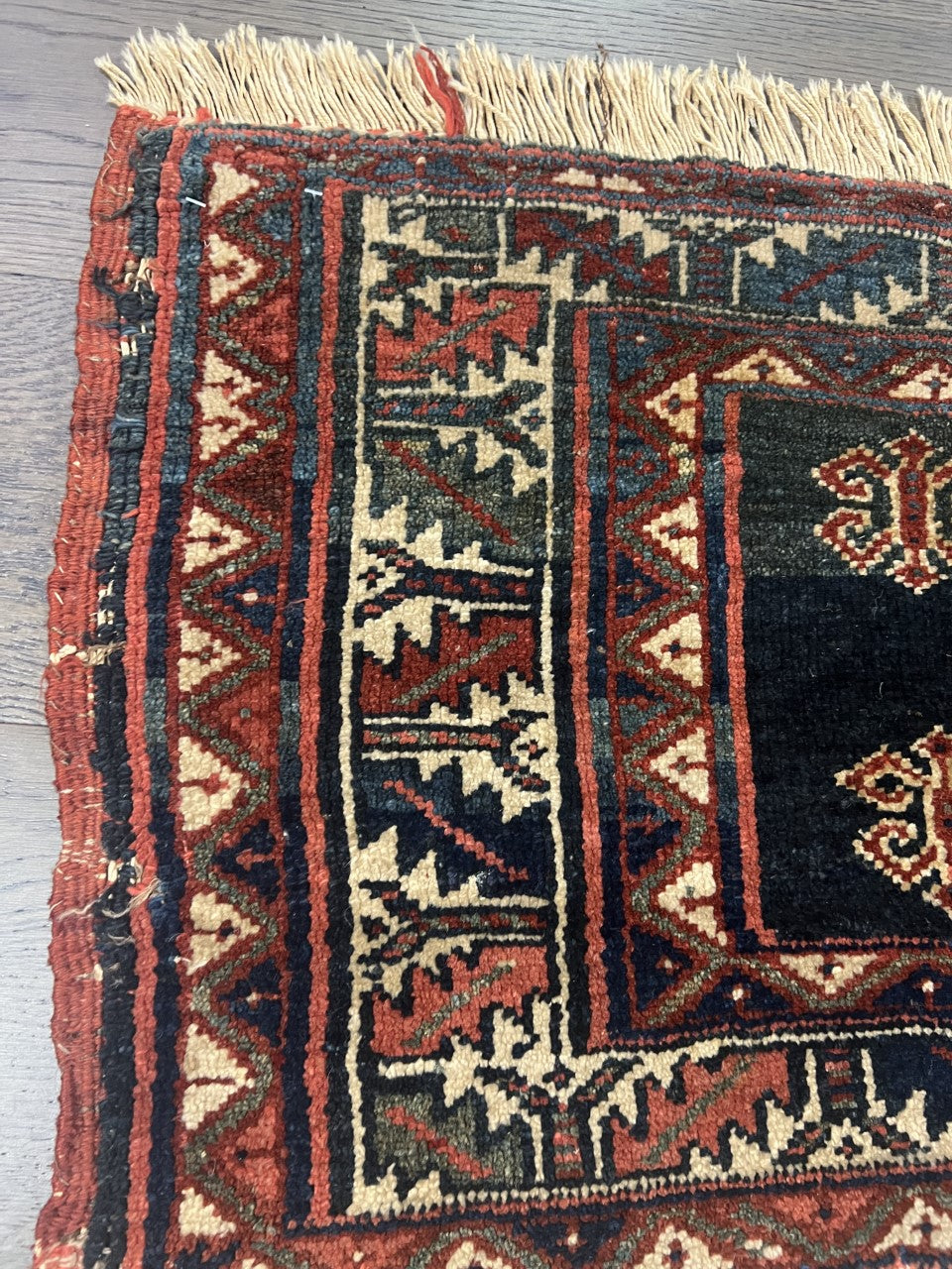 Amazing old antique Veramin Mafrash rug - Hakiemie Rug Gallery
