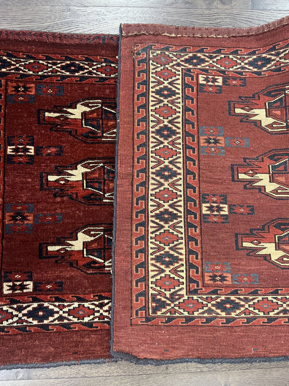 Amazing old antique Turkmen Yomut Chuval - Hakiemie Rug Gallery