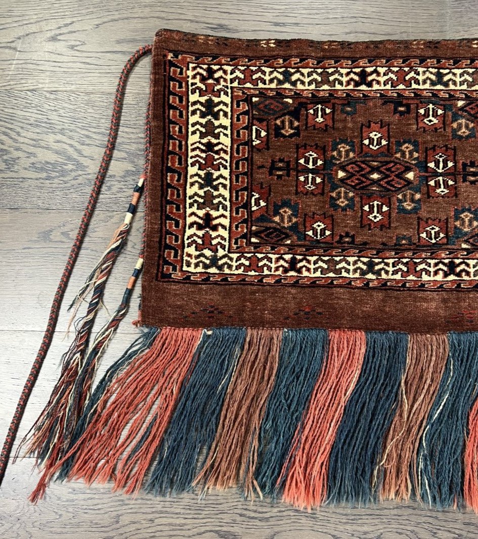 Amazing old antique Turkmen Yomut Torba - Hakiemie Rug Gallery