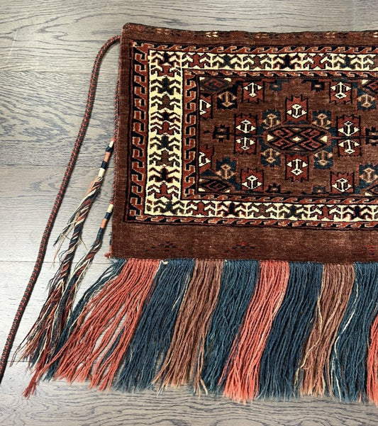 Amazing old antique Turkmen Yomut Torba - Hakiemie Rug Gallery