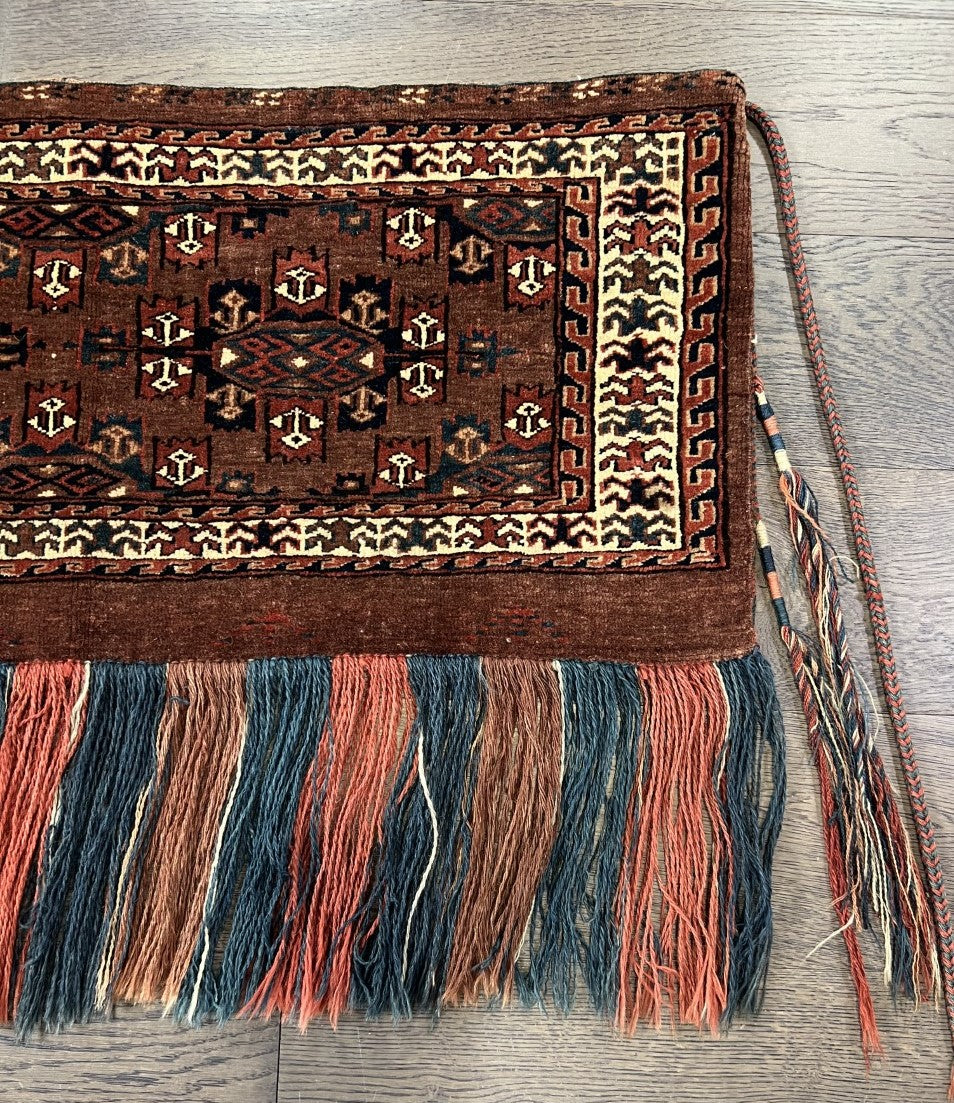 Amazing old antique Turkmen Yomut Torba - Hakiemie Rug Gallery