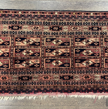Amazing antique handmade Turkmen Tekke Torba - Hakiemie Rug Gallery