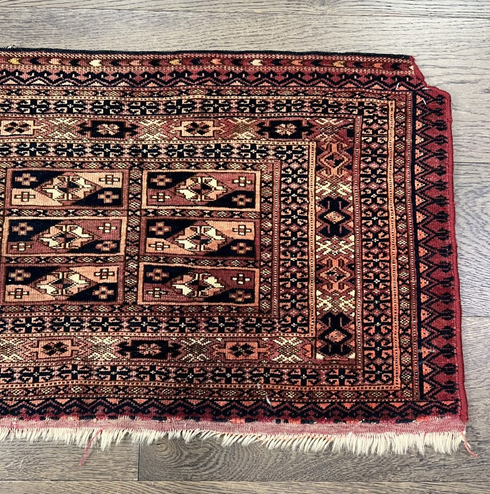 Amazing antique handmade Turkmen Tekke Torba - Hakiemie Rug Gallery