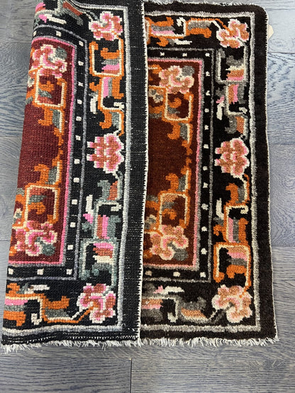 Beautiful Old Antique Chinese mat - Hakiemie Rug Gallery