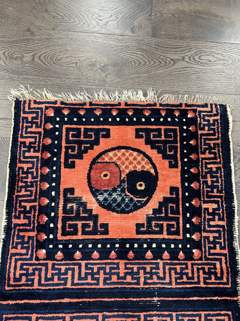 Amazing Old Antique Chinese mat - Hakiemie Rug Gallery