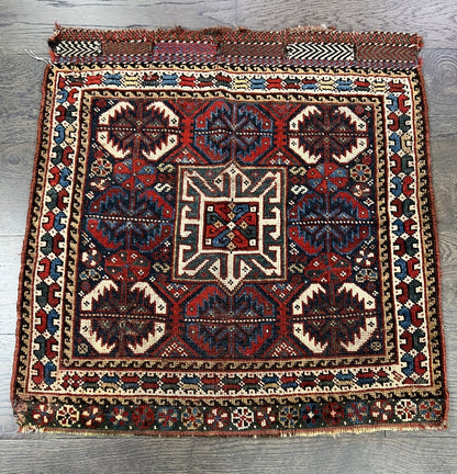 Beautiful antique Khamsar bagface - Hakiemie Rug Gallery