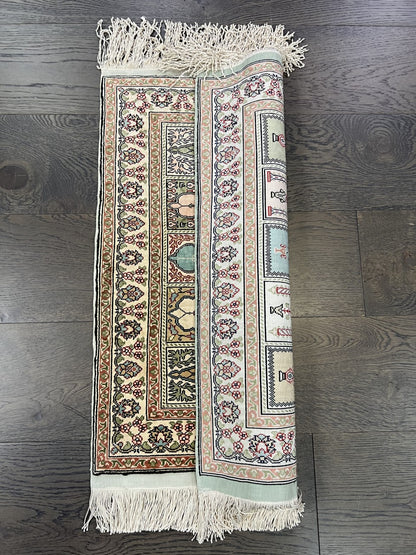 Wonderful vintage Turkish Silk Rug - Hakiemie Rug Gallery