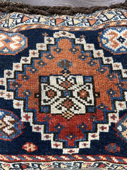 Beautiful Old Antique Qashqai bag - Hakiemie Rug Gallery