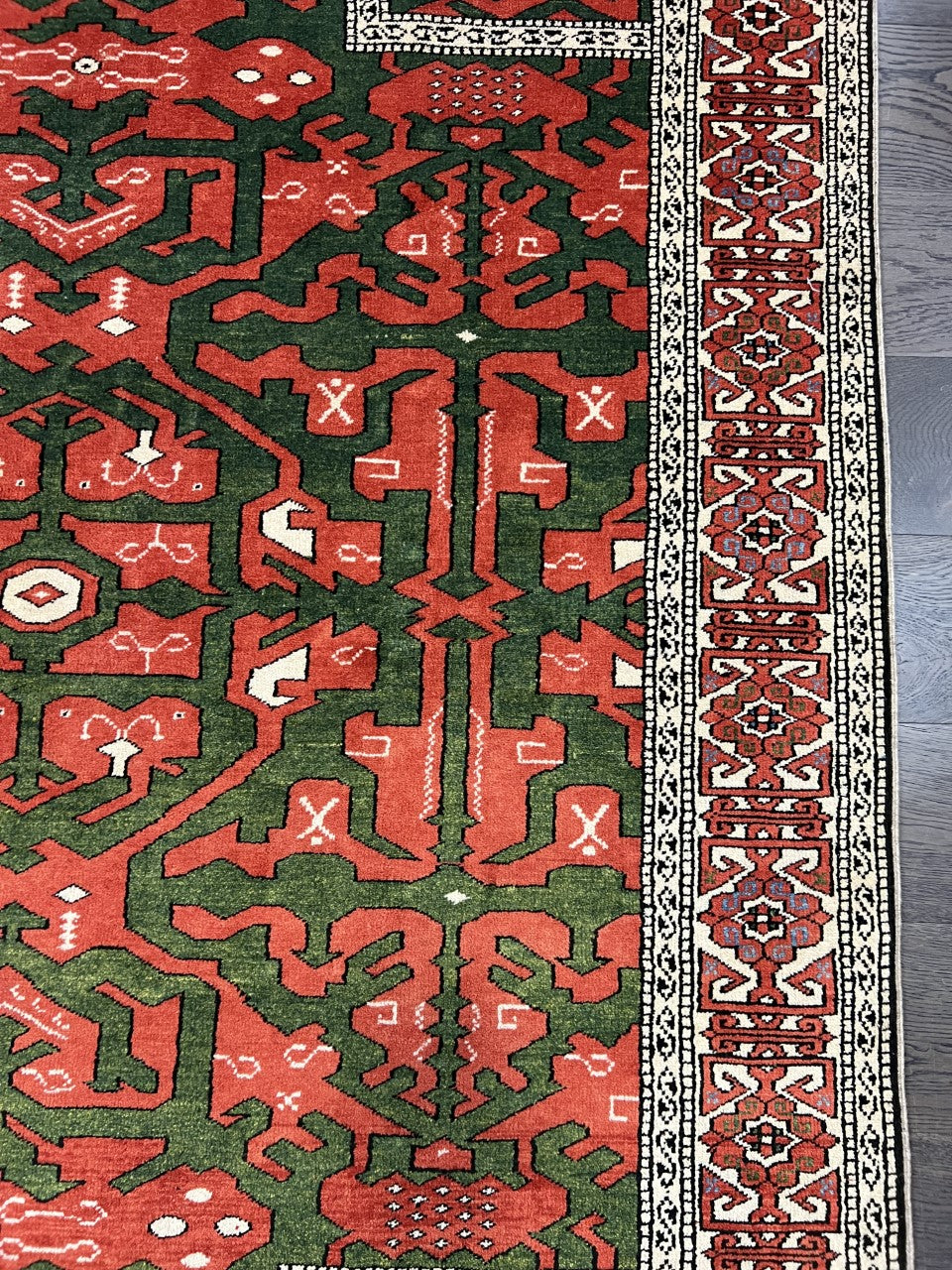 Beautiful vintage Handmade Caucasian Shirwan rug - Hakiemie Rug Gallery
