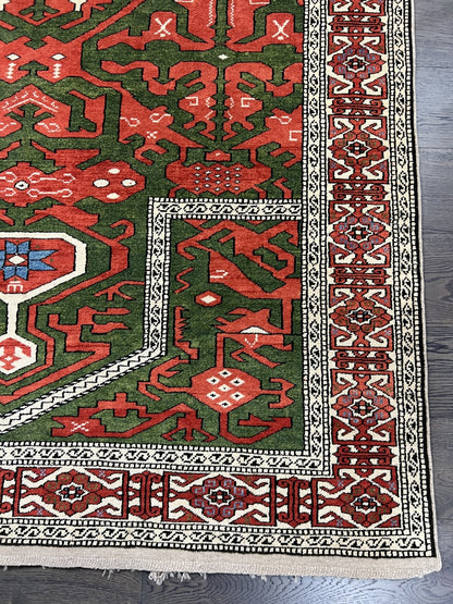 Beautiful vintage Handmade Caucasian Shirwan rug - Hakiemie Rug Gallery