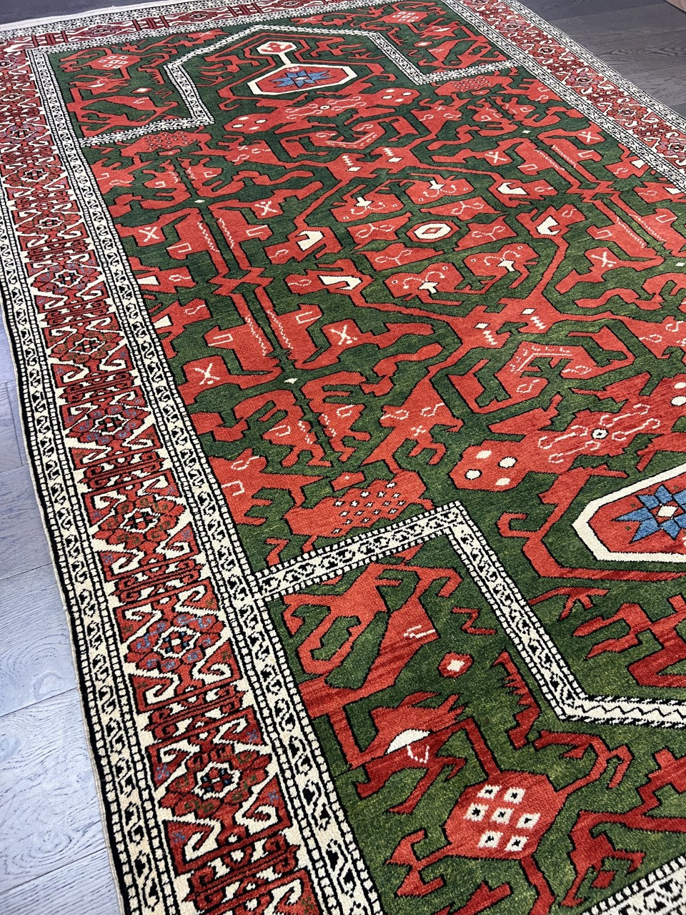 Beautiful vintage Handmade Caucasian Shirwan rug - Hakiemie Rug Gallery