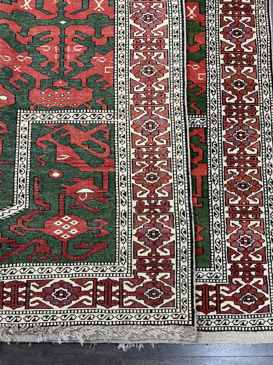 Beautiful vintage Handmade Caucasian Shirwan rug - Hakiemie Rug Gallery