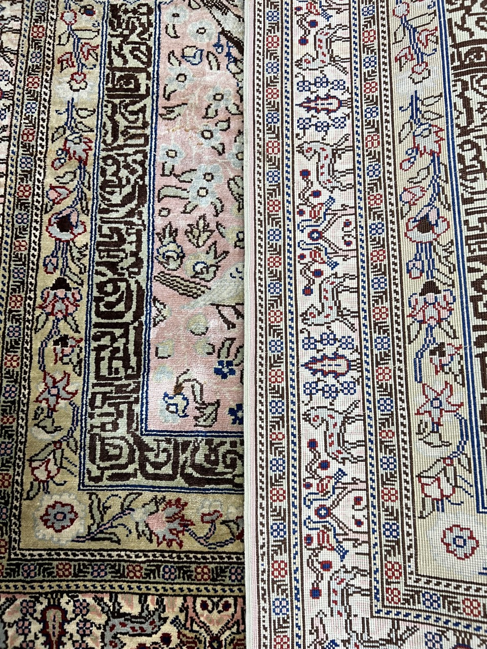 Amazing vintage decorative Turkish silk rug - Hakiemie Rug Gallery