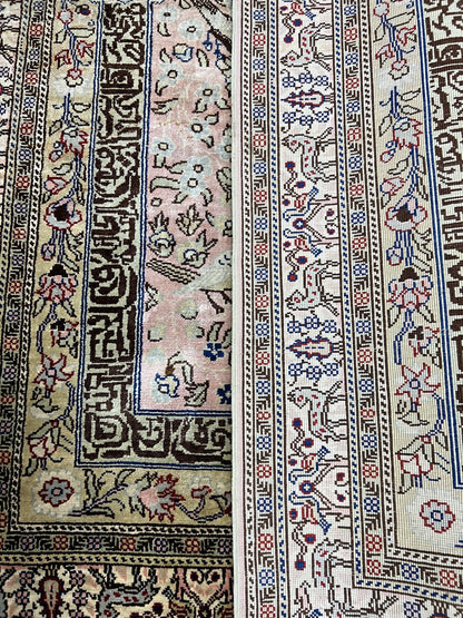Amazing vintage decorative Turkish silk rug - Hakiemie Rug Gallery