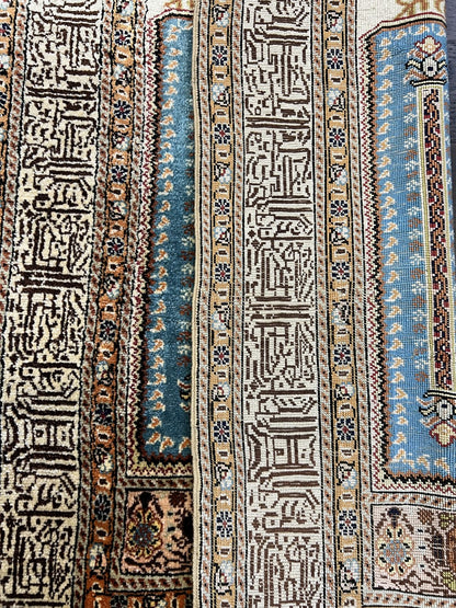 Wonderful old decorative Turkish Kaisary silk rug - Hakiemie Rug Gallery