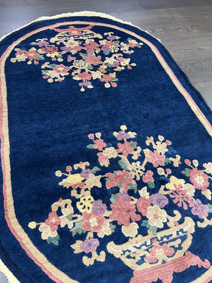Beautiful Old Antique handmade Chinese Nicols rug - Hakiemie Rug Gallery